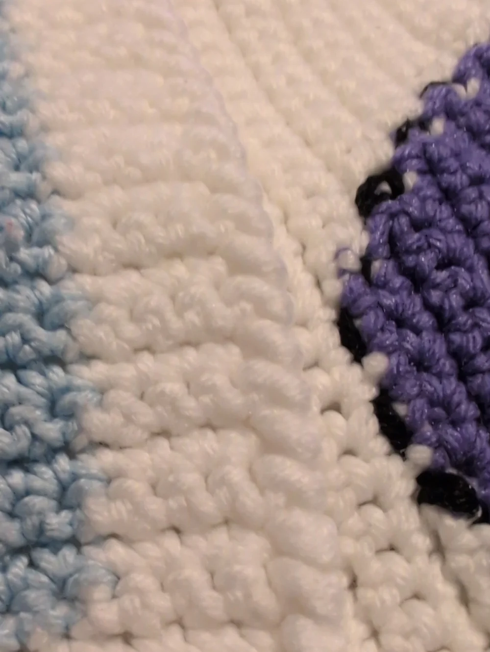 Disney Winnie The Pooh Vintage Handcrafted Eeyore Crochet Blanket / Throw